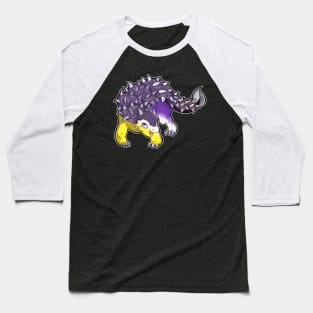 Pride Dino - Non-binary Baseball T-Shirt